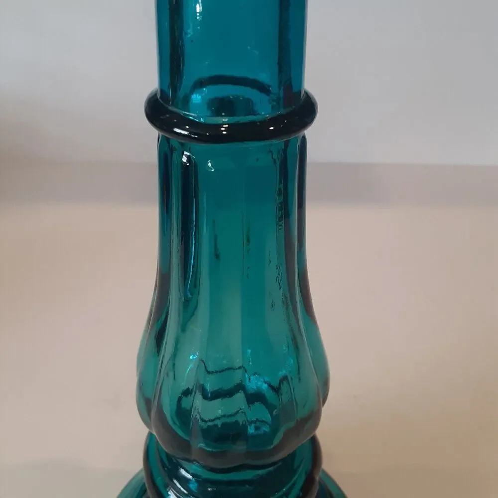 Vintage Italian Handblown Bottle Bud Vase Versatile Charming 12